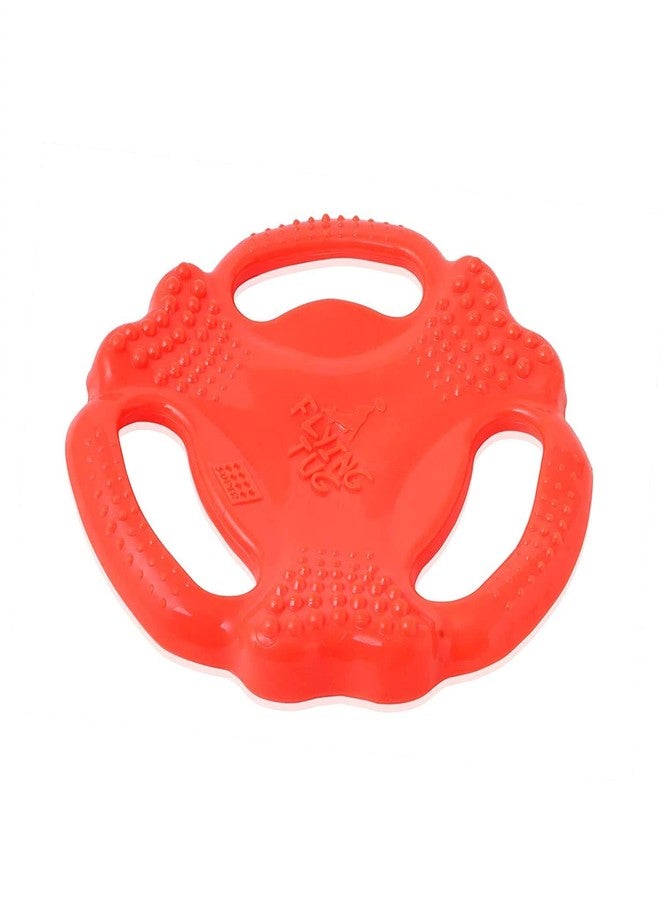 KittuPet Interactive Frisbee Tug - Natural Rubber Dog Toy, Non Toxic Flying Dish Pet Toy for Small & Medium Dog Breeds - Image 2